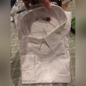 Redford classic white NON IRON shirt size 46/18 in packaging.